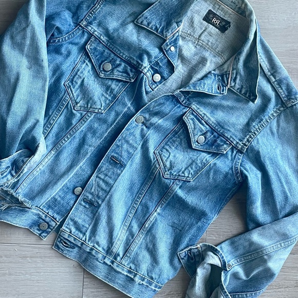 RRL Distressed Denim Jacket M - Picture 5 of 9